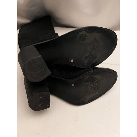 VINCE CAMUTO MADOLEE OVER THE KNEE BOOT BLACK SUEDE LEATHER SIZE 5 M - Picture 7 of 7